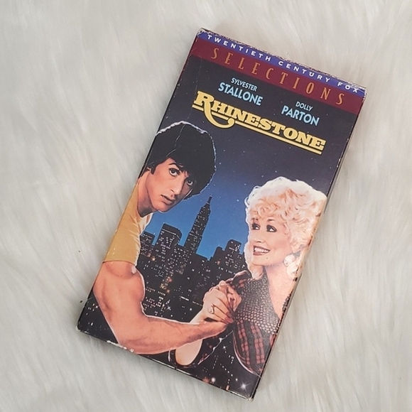 Vintage 1995 Dolly Parton Sylvester Stallone Rhinestone Western VHS Tape Movie - Picture 1 of 10
